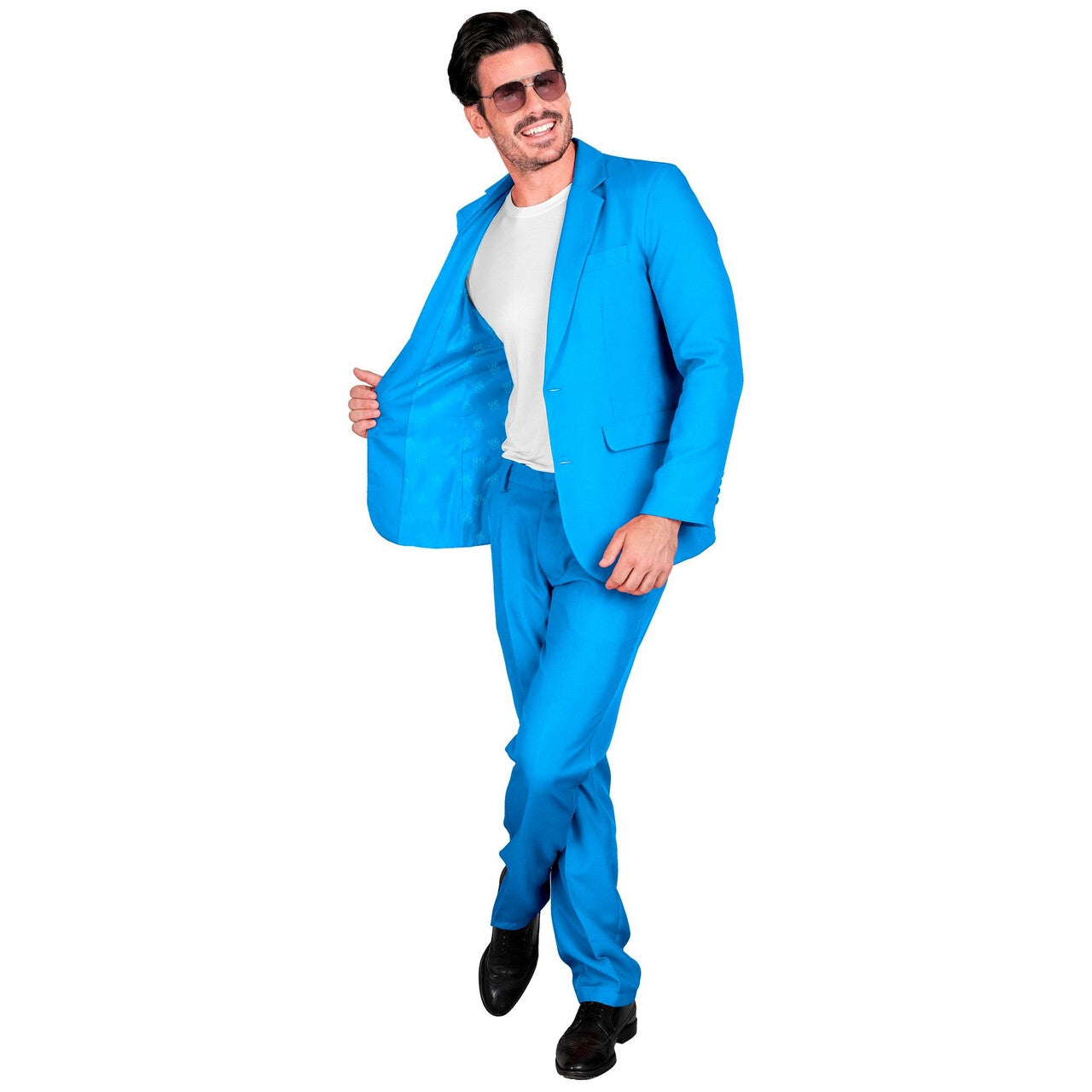 Op deze afbeelding zie je een Kostuums, van het merk Widmann. Mr Blue Man Kostuum