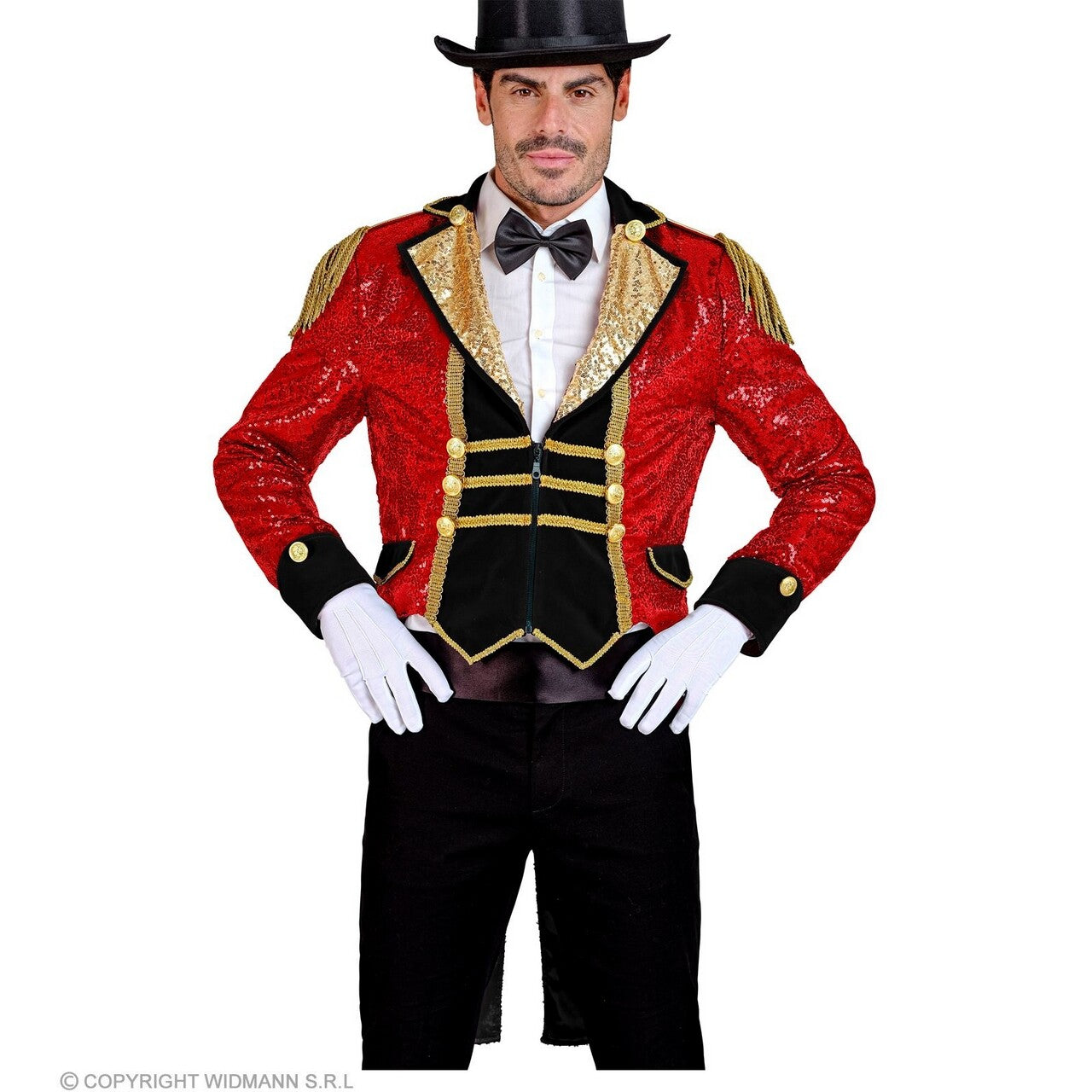 Op deze afbeelding zie je een Kostuums, van het merk Widmann. Pailletten Slipjas Dompteur Don Man