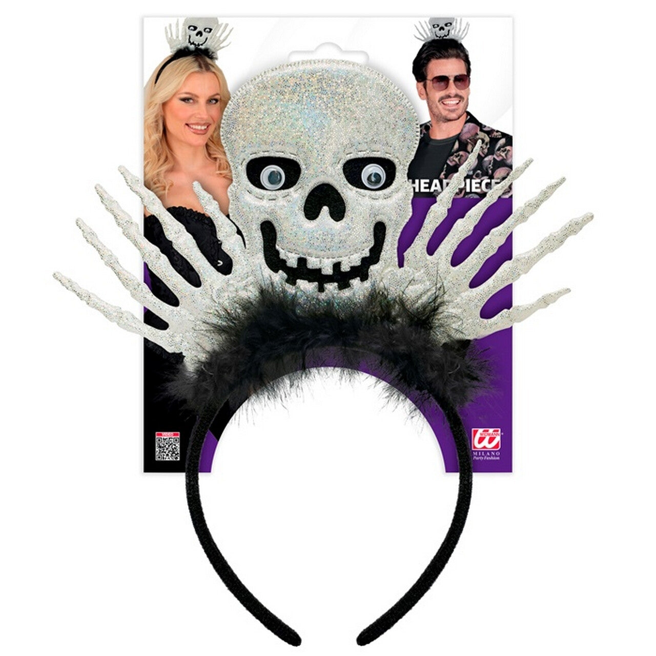 Op deze afbeelding zie je een Accessoires, van het merk Widmann. Hoofdband Spooky High