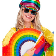 Op deze afbeelding zie je een Accessoires, van het merk Widmann. Pride Regenboog Waaier