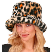 Op deze afbeelding zie je een Accessoires, van het merk Widmann. Pimp Buckethat Pluche Luipaardprint