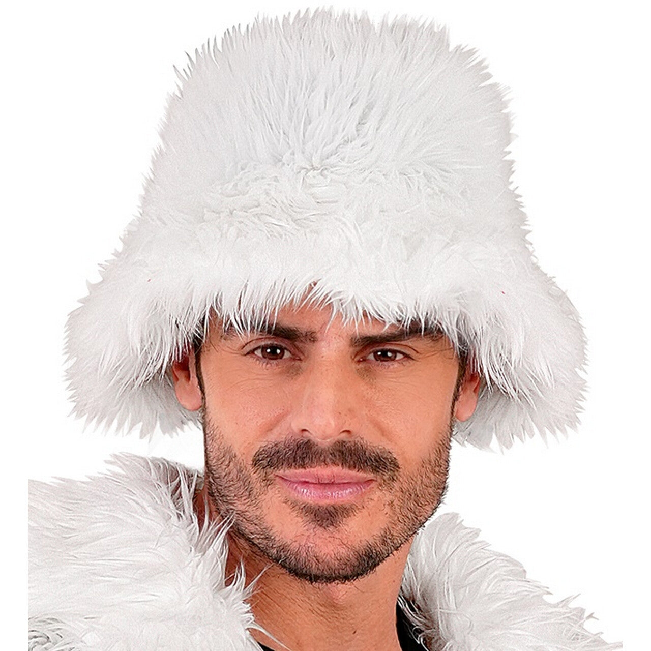 Op deze afbeelding zie je een Accessoires, van het merk Widmann. Warme Buckethat Wit