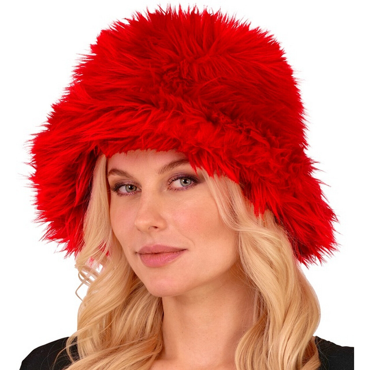 Op deze afbeelding zie je een Accessoires, van het merk Widmann. Warme Buckethat Rood