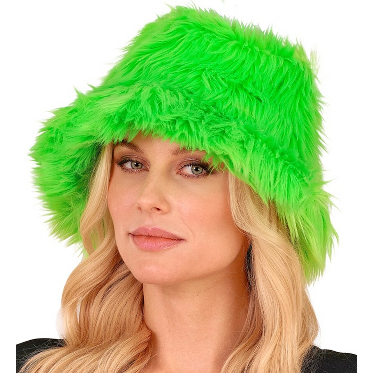 Op deze afbeelding zie je een Accessoires, van het merk Widmann. Warme Buckethat Groen