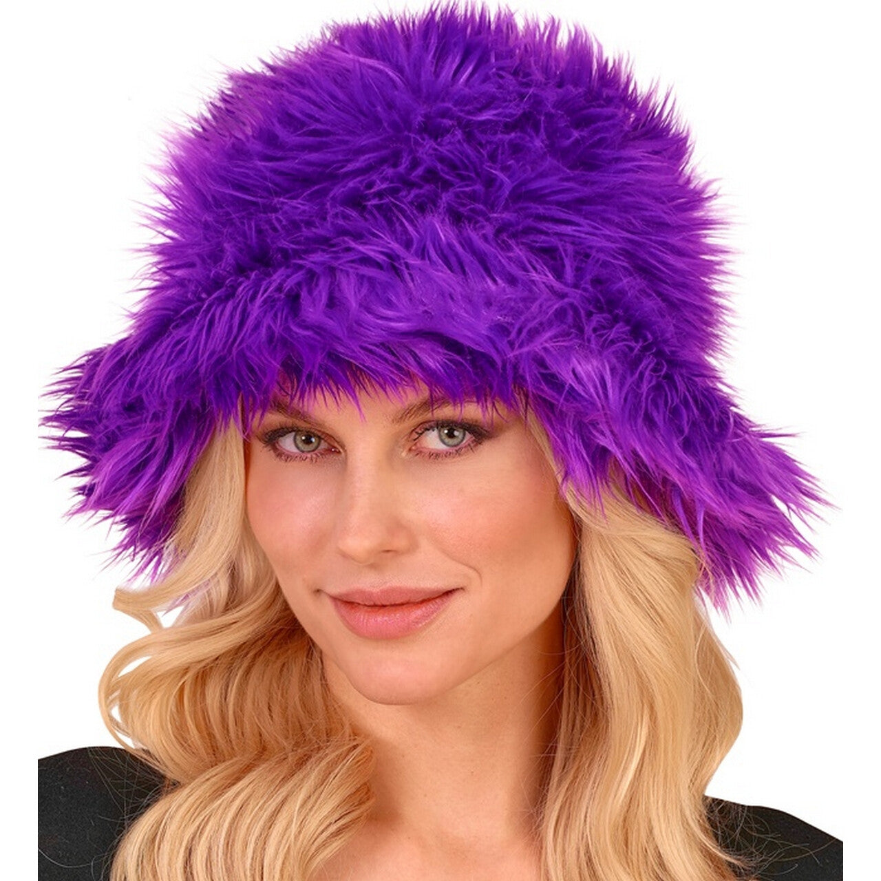 Op deze afbeelding zie je een Accessoires, van het merk Widmann. Warme Buckethat Paars