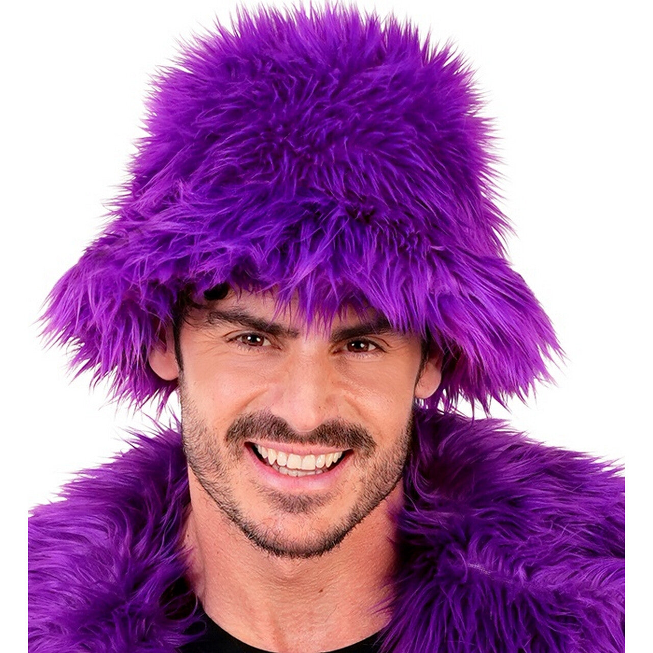 Op deze afbeelding zie je een Accessoires, van het merk Widmann. Warme Buckethat Paars