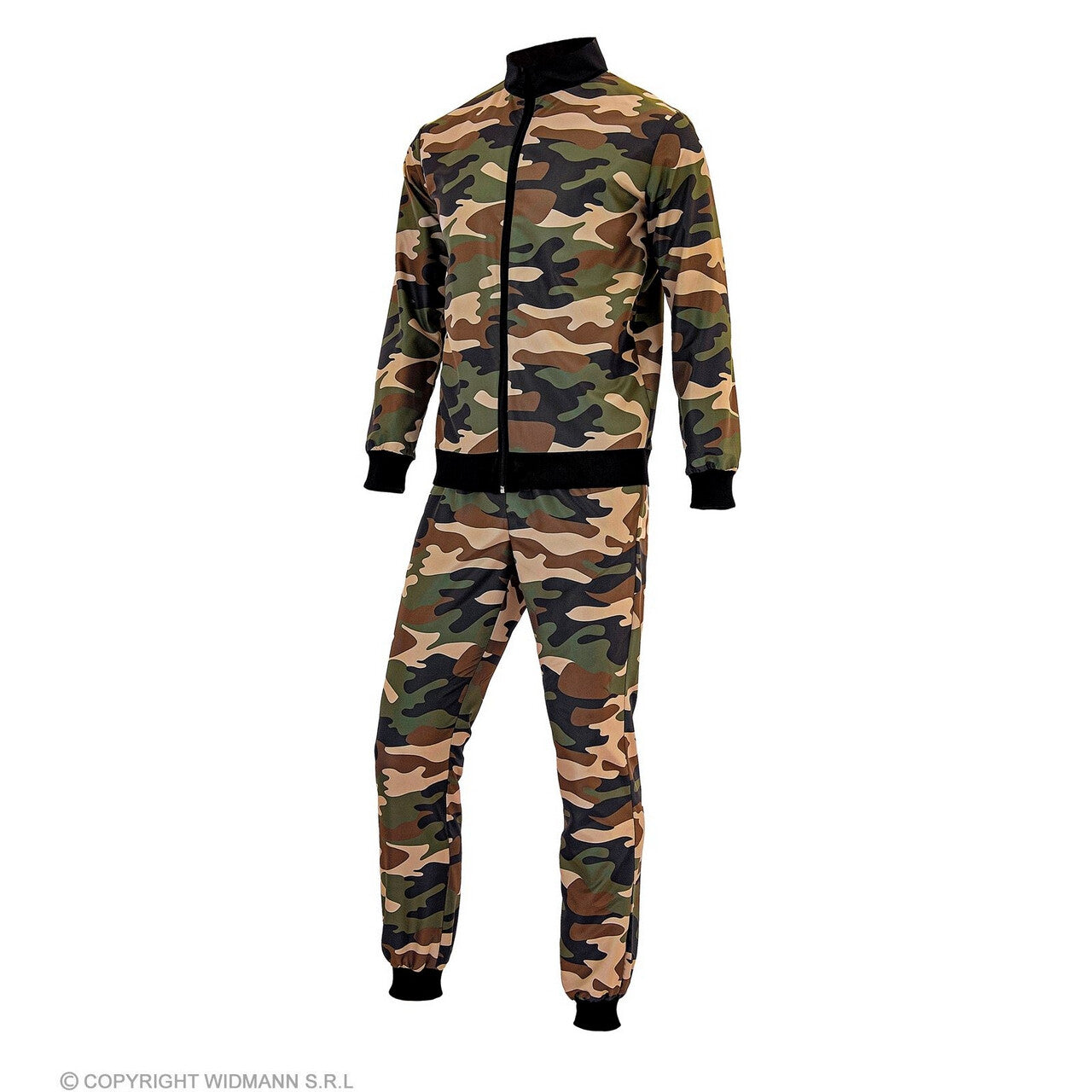 Op deze afbeelding zie je een Kostuums, van het merk Widmann. Militaire Bootcamp Trainingspak Kostuum