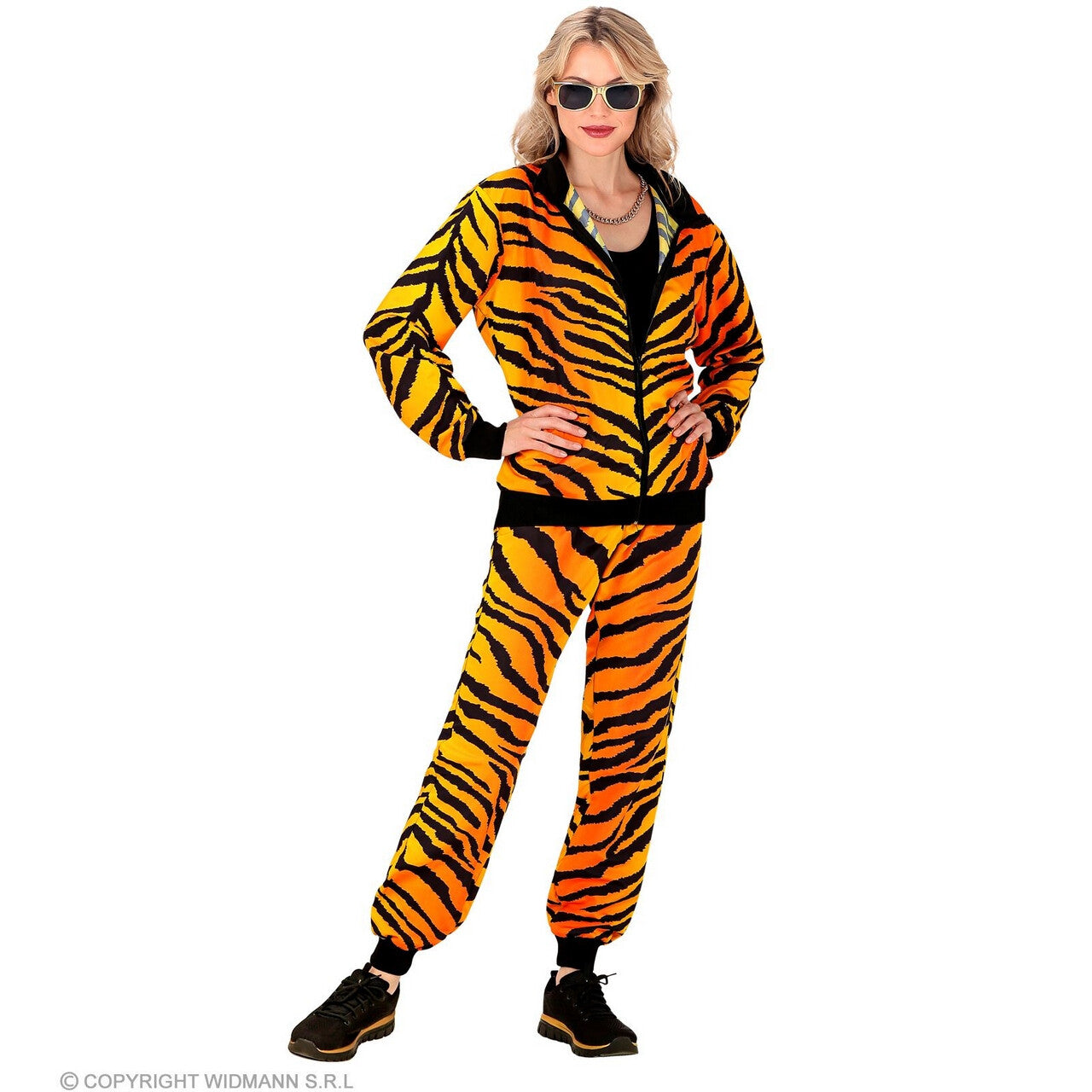 Op deze afbeelding zie je een Kostuums, van het merk Widmann. Trainen In Tijger Modus Trainingspak Kostuum