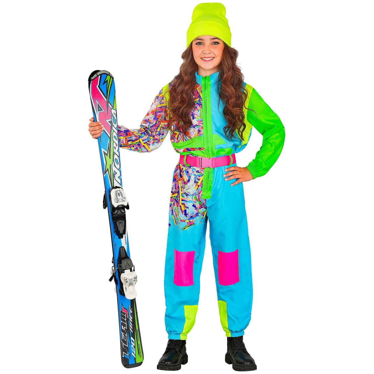 Op deze afbeelding zie je een Kostuums, van het merk Widmann. Snow Party Ski Pak Kind