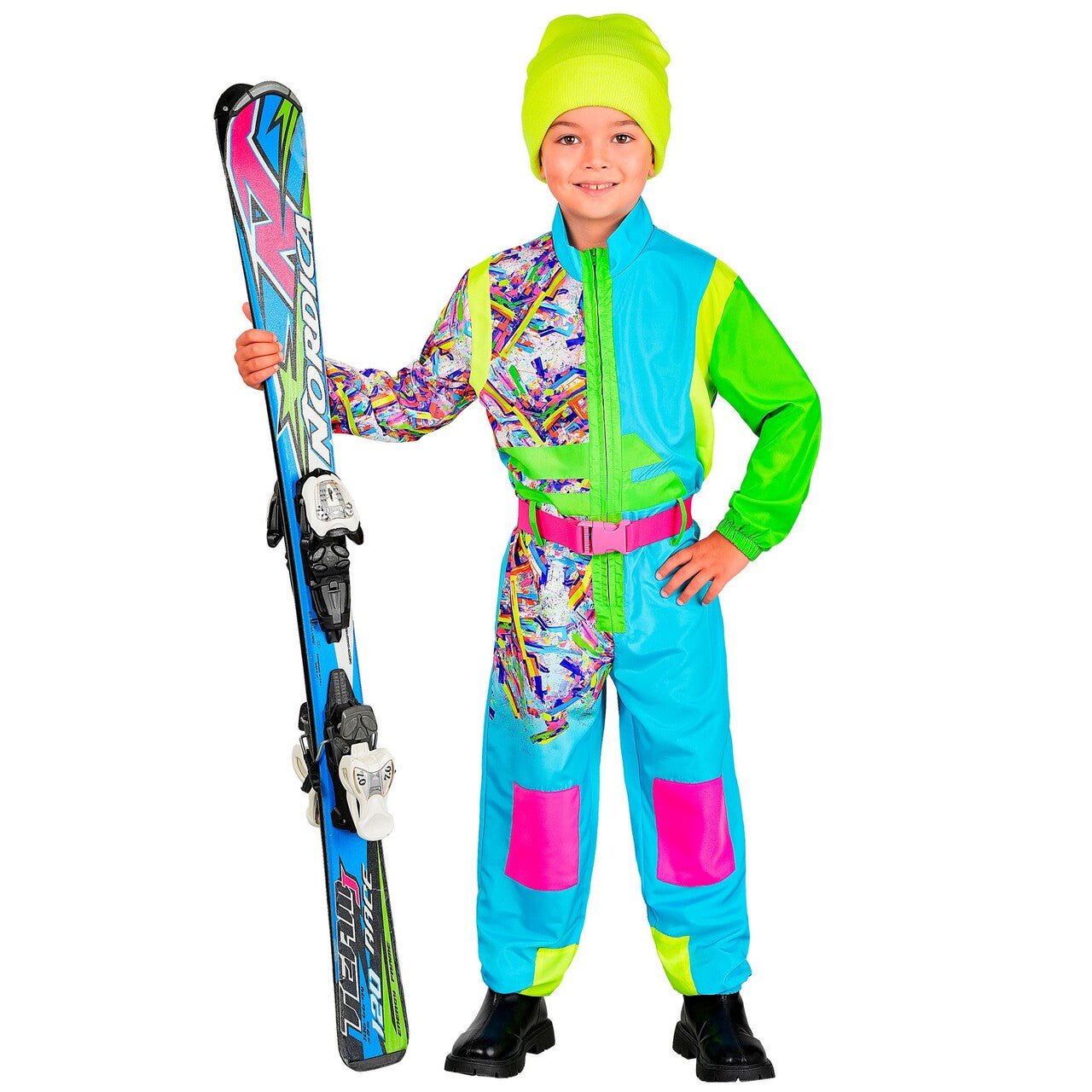 Op deze afbeelding zie je een Kostuums, van het merk Widmann. Snow Party Ski Pak Kind