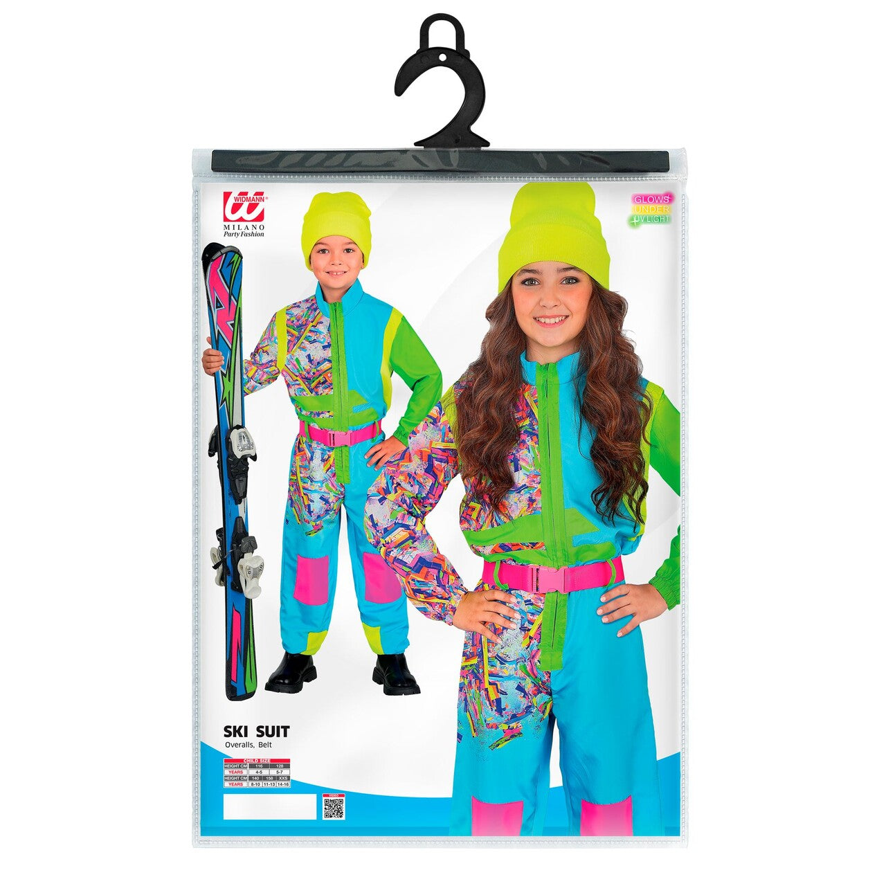 Op deze afbeelding zie je een Kostuums, van het merk Widmann. Snow Party Ski Pak Kind