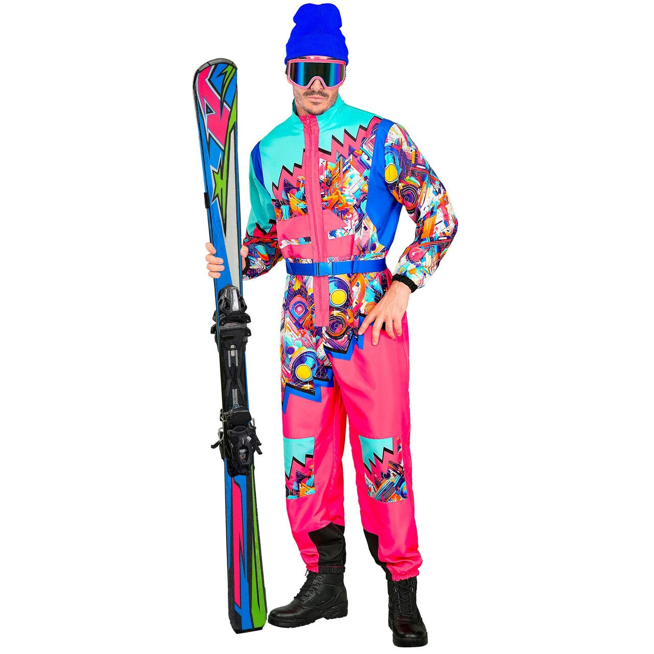 Op deze afbeelding zie je een Kostuums, van het merk Widmann. Jaren 90 Skipak Ready To Go Kostuum