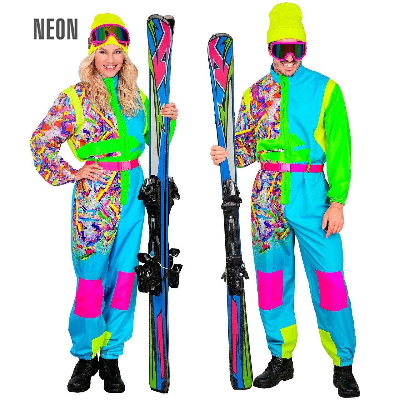 Op deze afbeelding zie je een Kostuums, van het merk Widmann. Hot In The Snow Ski Pak