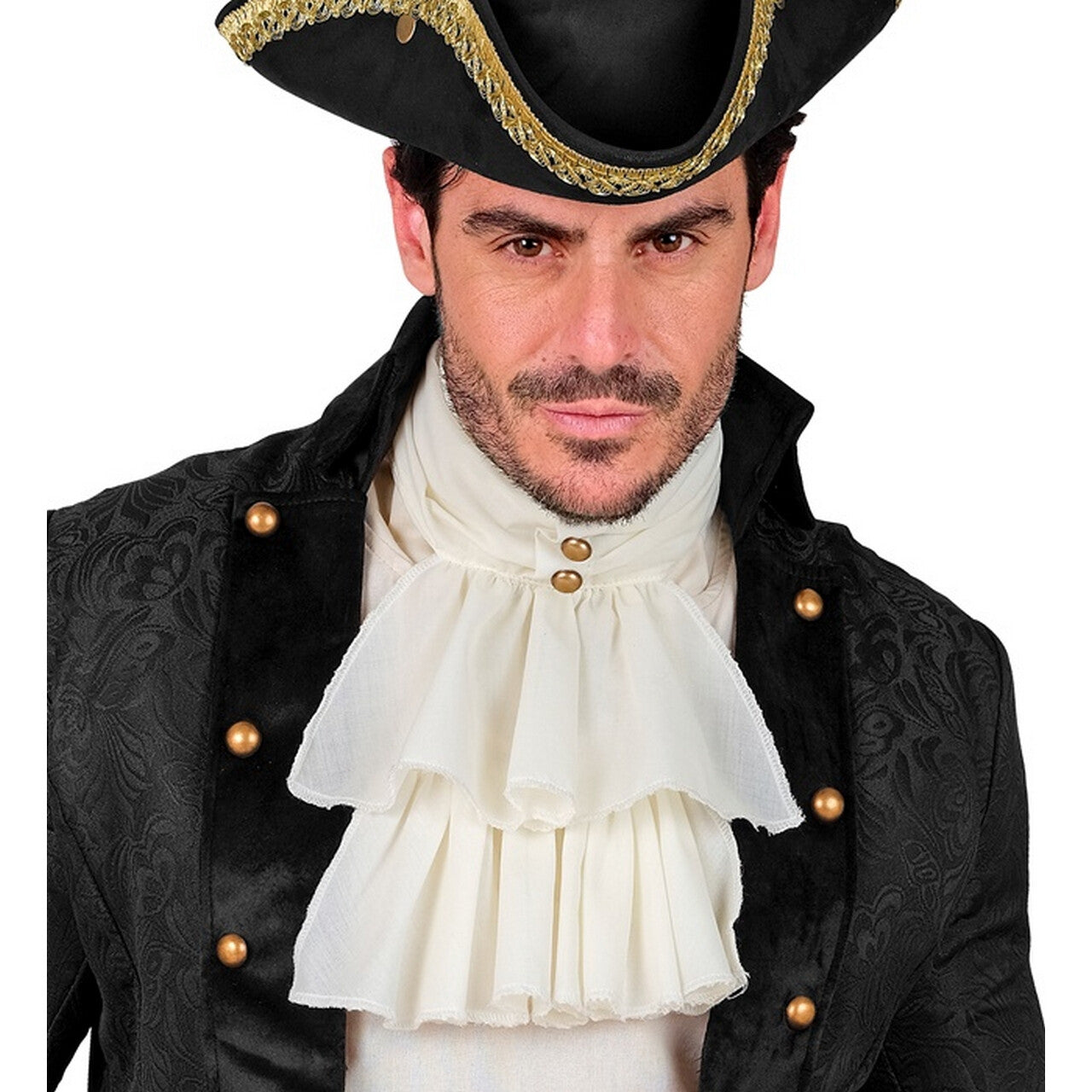 Op deze afbeelding zie je een Accessoires, van het merk Widmann. Klassieke Jabot Beige