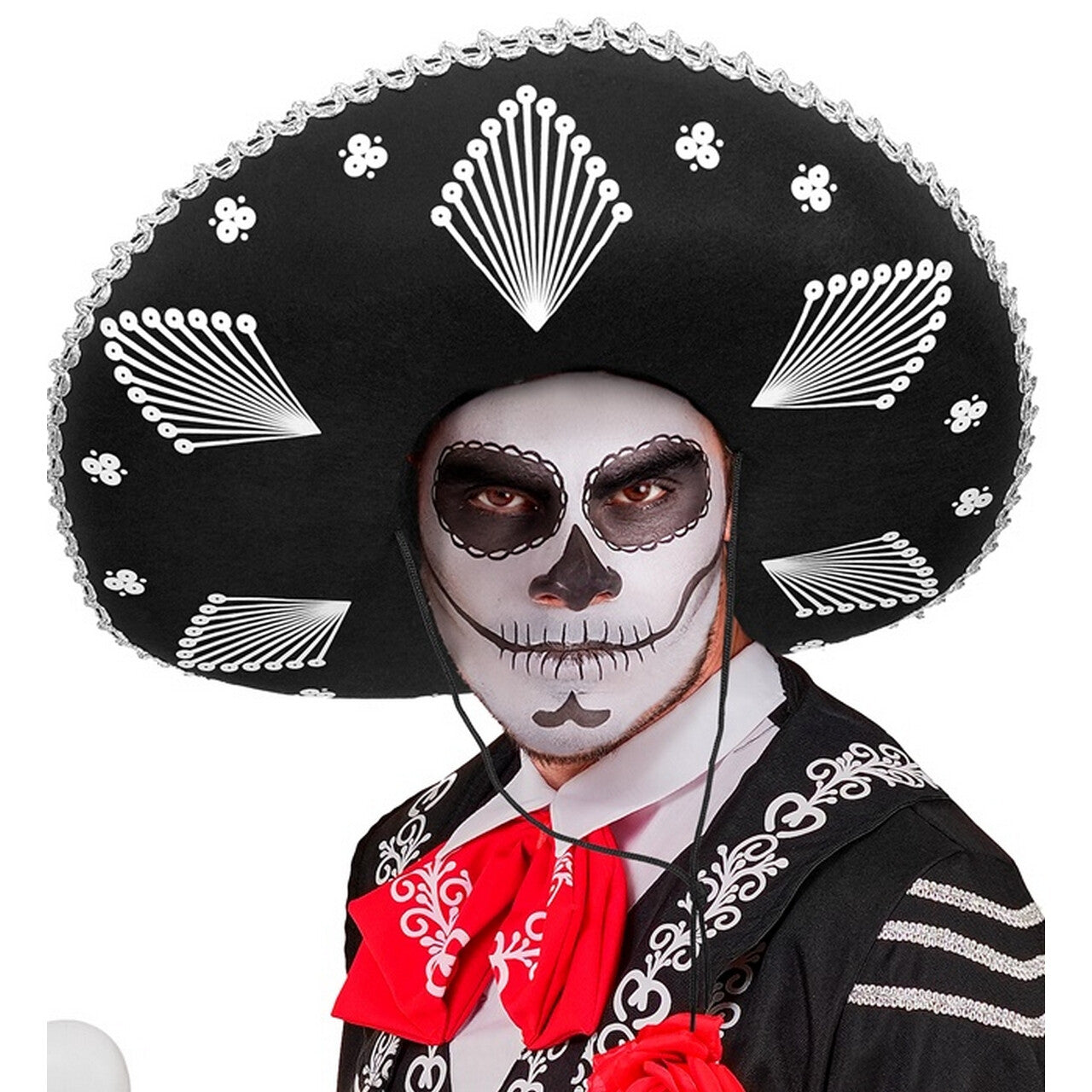 Op deze afbeelding zie je een Accessoires, van het merk Widmann. Mexicaanse Sombrero Zwart