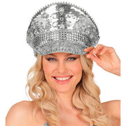 Op deze afbeelding zie je een Accessoires, van het merk Widmann. Festival Pet Silver Shine