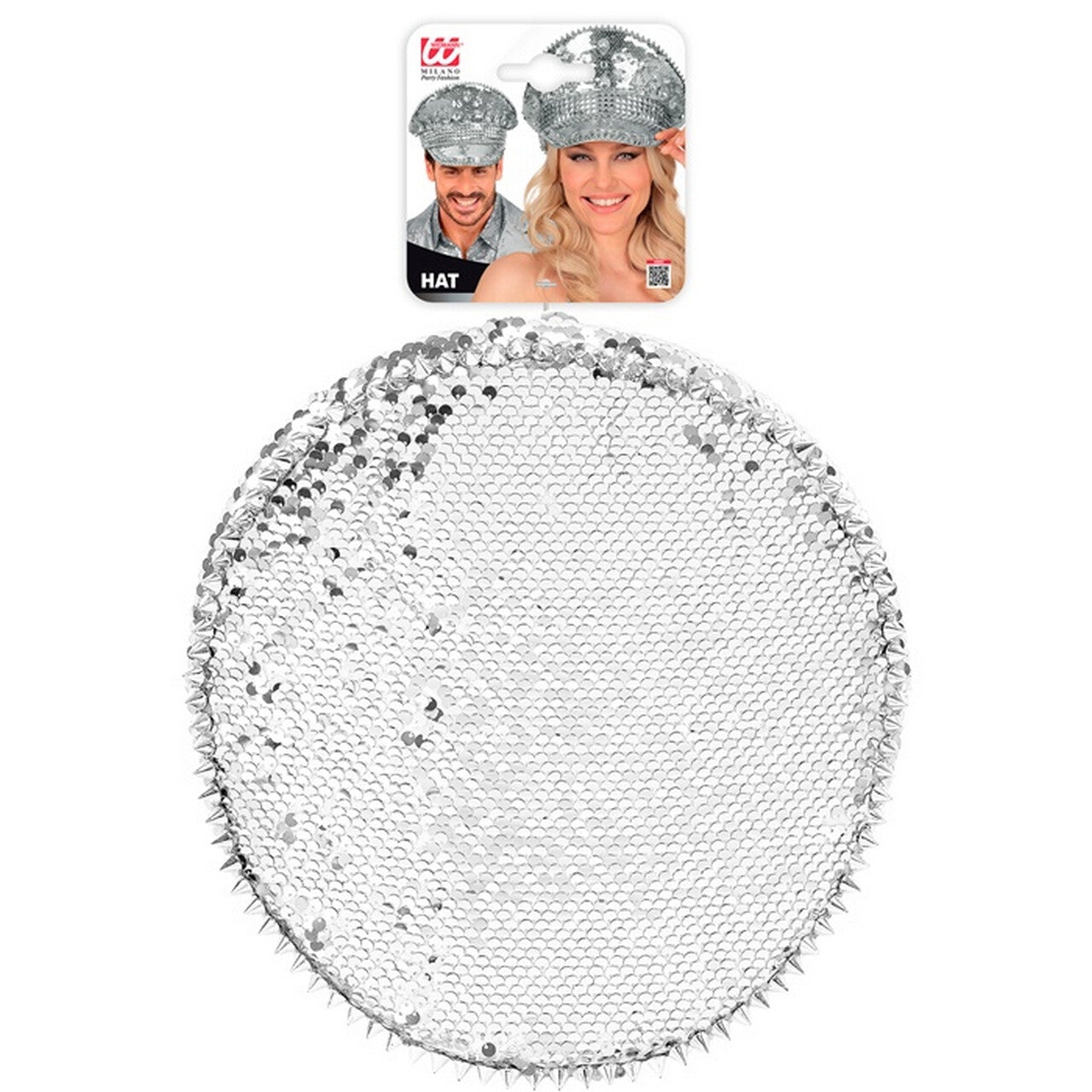 Op deze afbeelding zie je een Accessoires, van het merk Widmann. Festival Pet Silver Shine