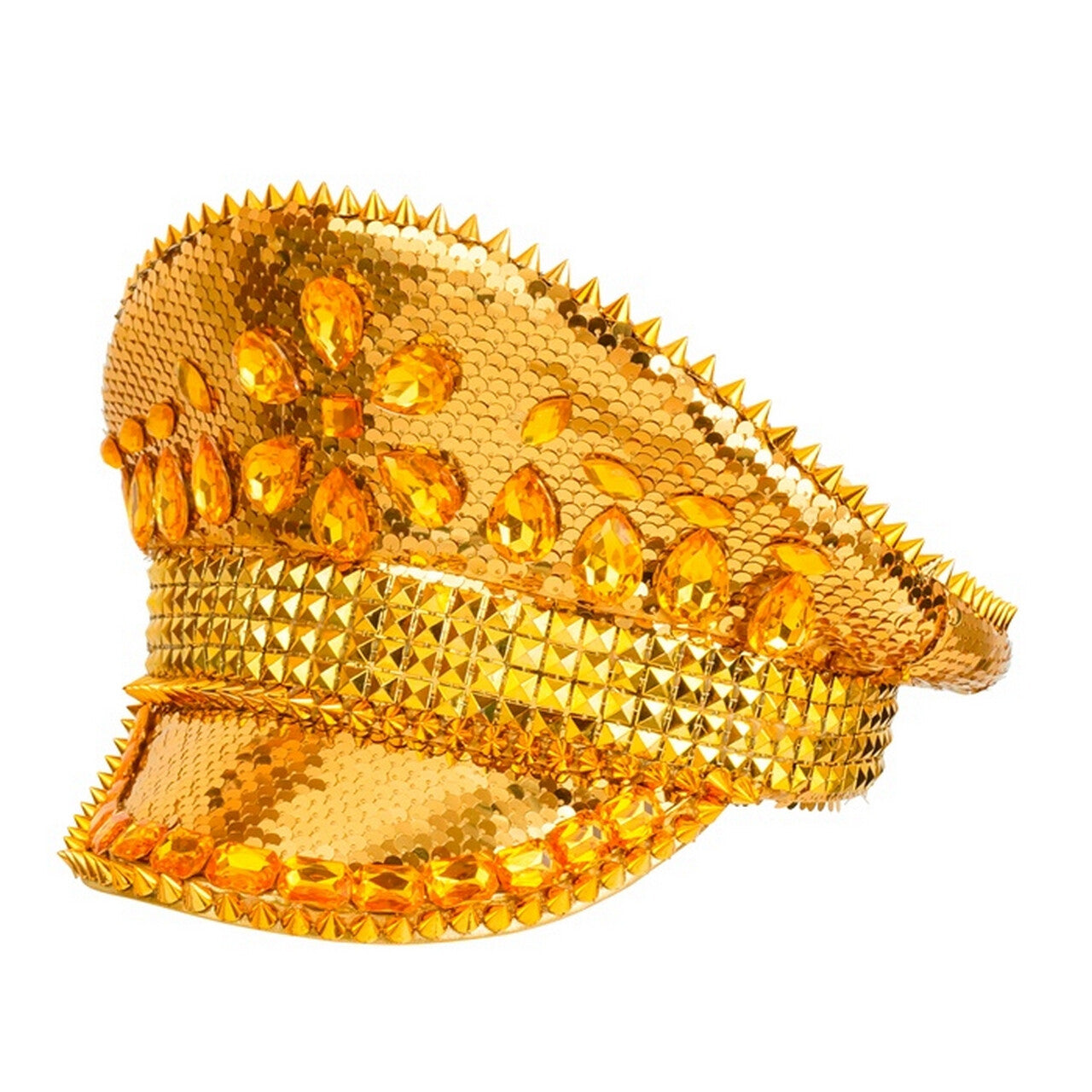 Op deze afbeelding zie je een Accessoires, van het merk Widmann. Festival Pet Golden Shimmer
