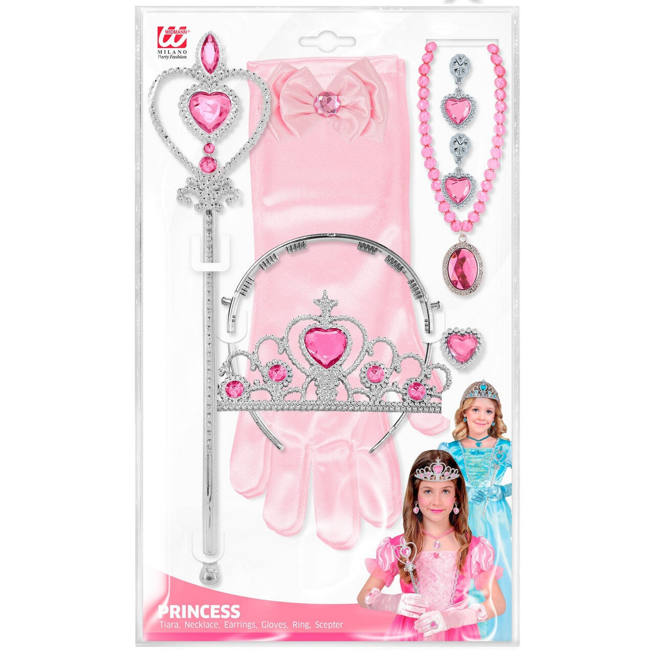 Op deze afbeelding zie je een Accessoires, van het merk Widmann. Prinses Roos Van Rozenburcht Accessoire Set