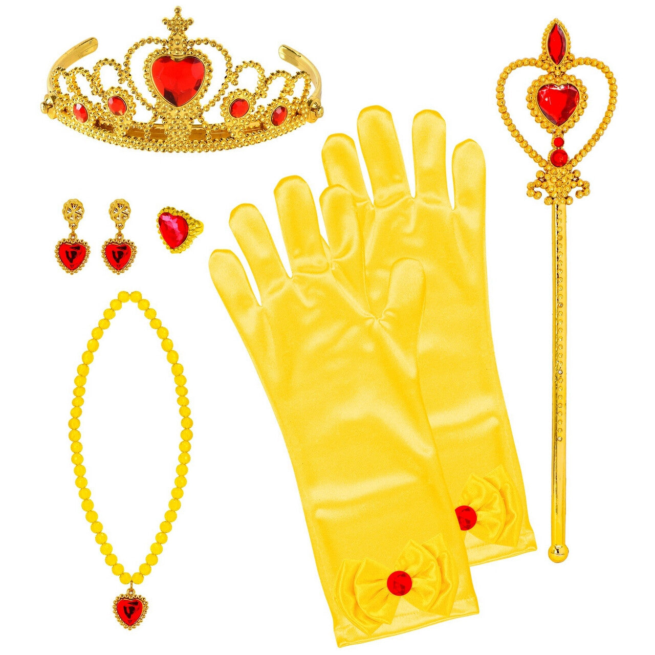 Op deze afbeelding zie je een Accessoires, van het merk Widmann. Prinses Belle Accessoire Set