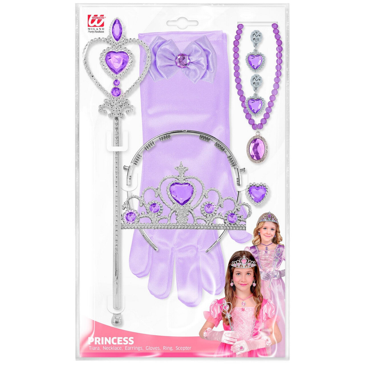 Op deze afbeelding zie je een Accessoires, van het merk Widmann. Prinses Fantasia Accessoire Set