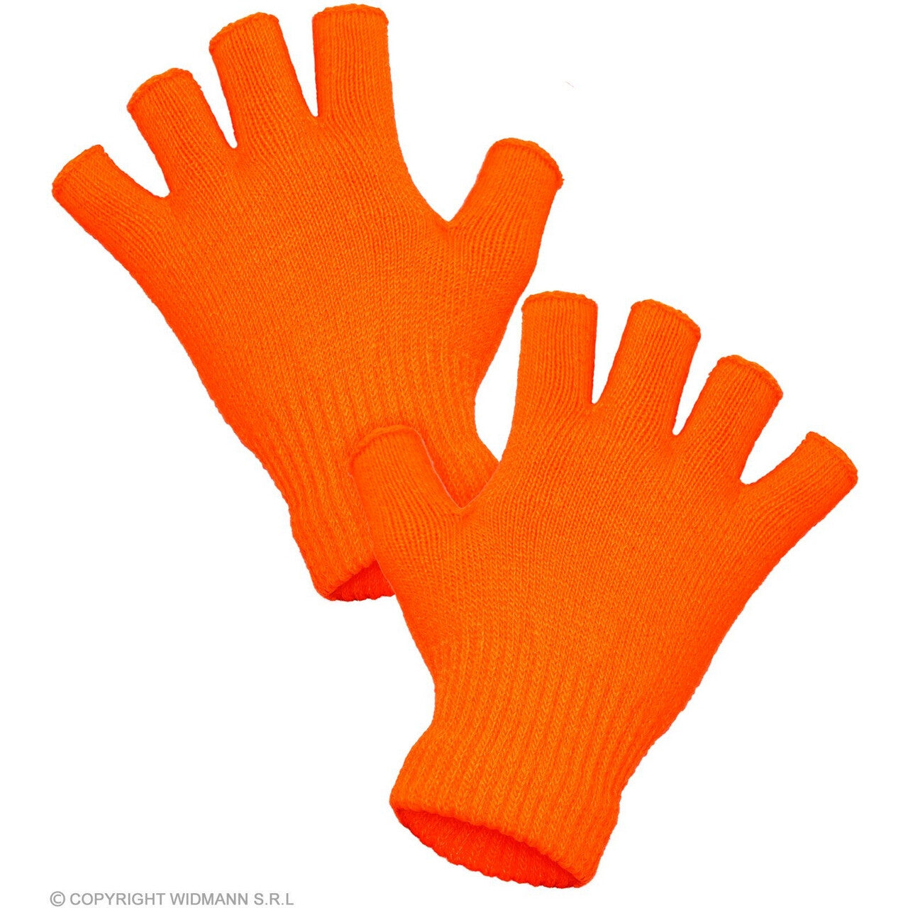 Op deze afbeelding zie je een Accessoires, van het merk Widmann. Vingerloze Handschoenen Neon Oranje Handig Warm