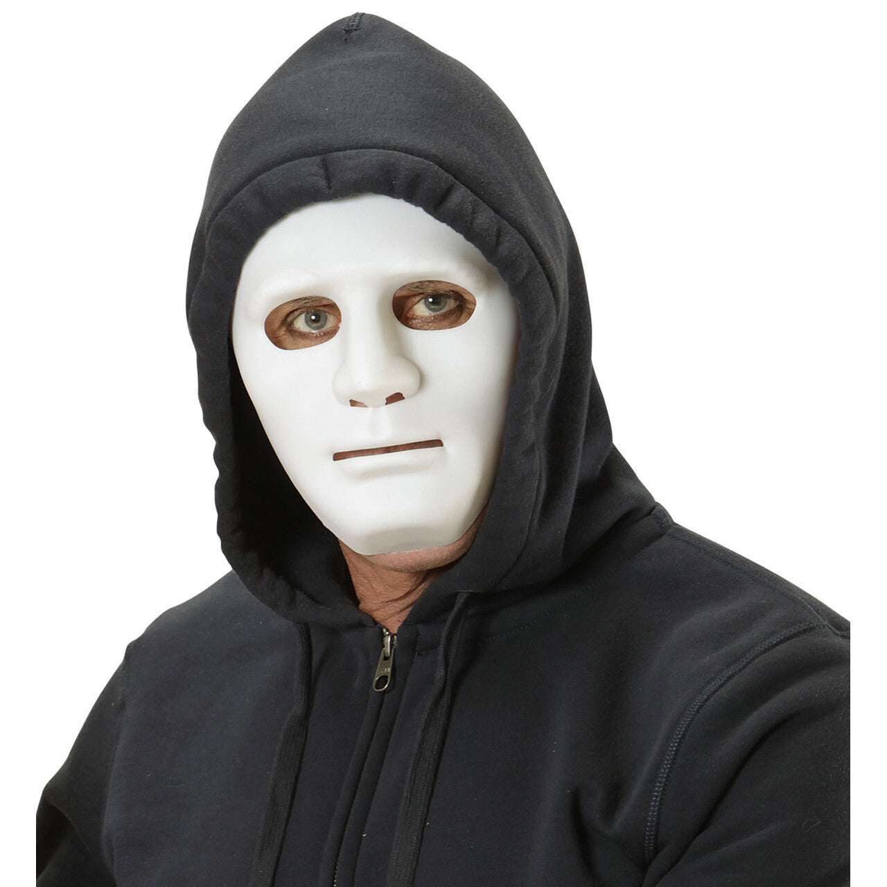 Op deze afbeelding zie je een Accessoires, van het merk Widmann. Classic Creep Masker Anonym Wit
