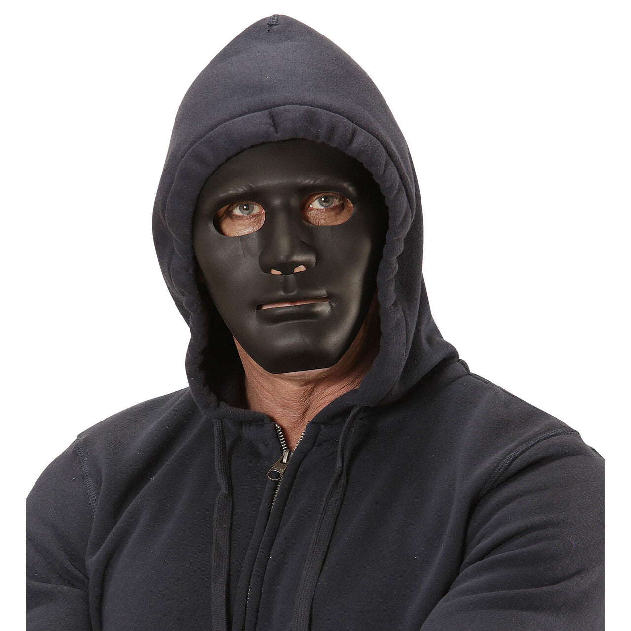 Op deze afbeelding zie je een Accessoires, van het merk Widmann. Classic Creep Masker Anonym Zwart