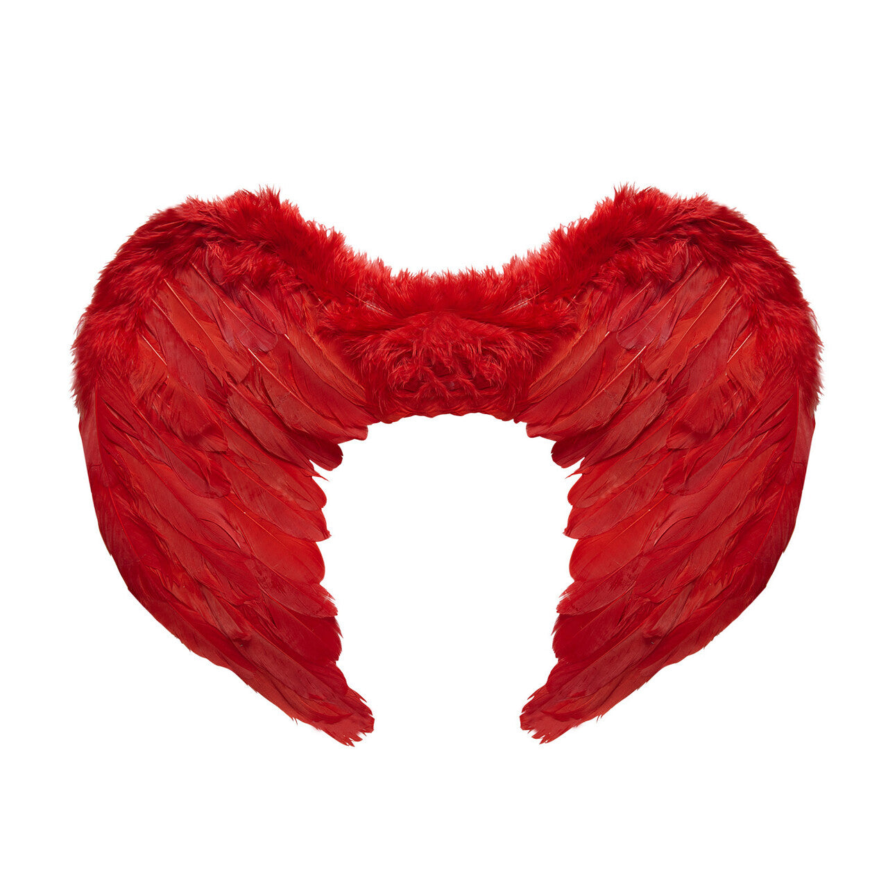 Op deze afbeelding zie je een Accessoires, van het merk Widmann. Engel Veren Vleugels 37x50 Centimeter, Rood