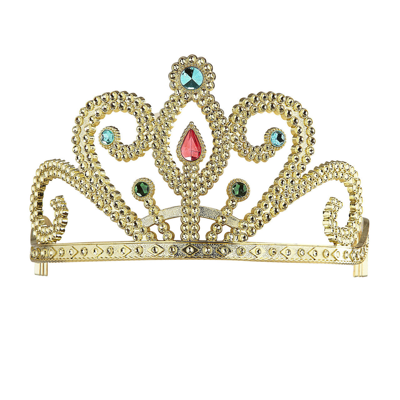 Op deze afbeelding zie je een Accessoires, van het merk Widmann. Koninklijke Prinsessenkroon Zilver Met Diamanten En Goud
