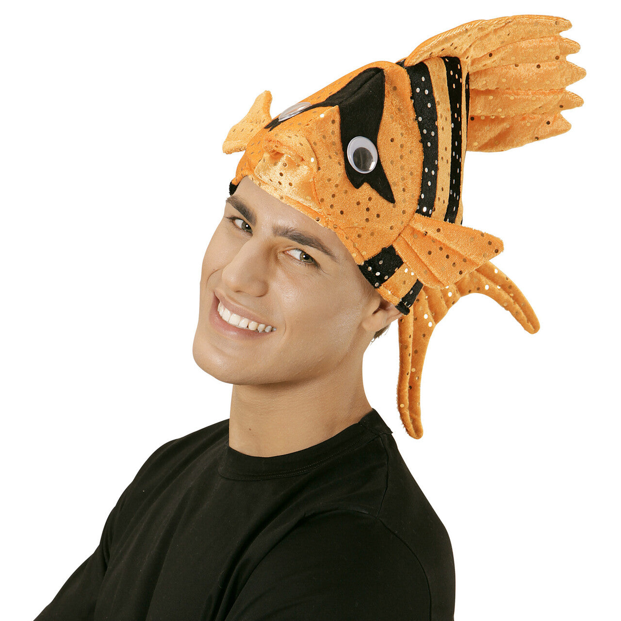 Op deze afbeelding zie je een Accessoires, van het merk Widmann. Hoed Tropische Vis, Oranje Clownsvis