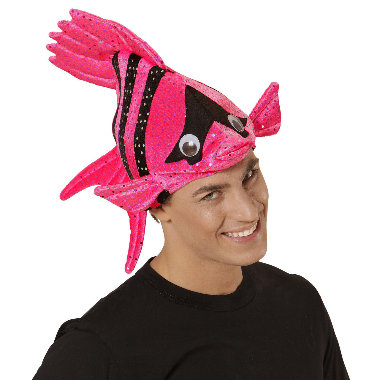 Op deze afbeelding zie je een Accessoires, van het merk Widmann. Hoed Tropische Vis, Roze Clownsvis