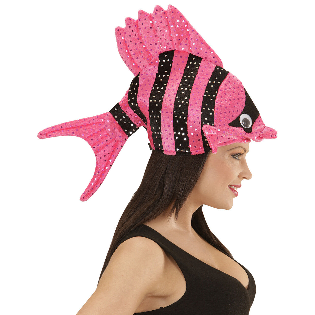 Op deze afbeelding zie je een Accessoires, van het merk Widmann. Hoed Tropische Vis, Roze Clownsvis