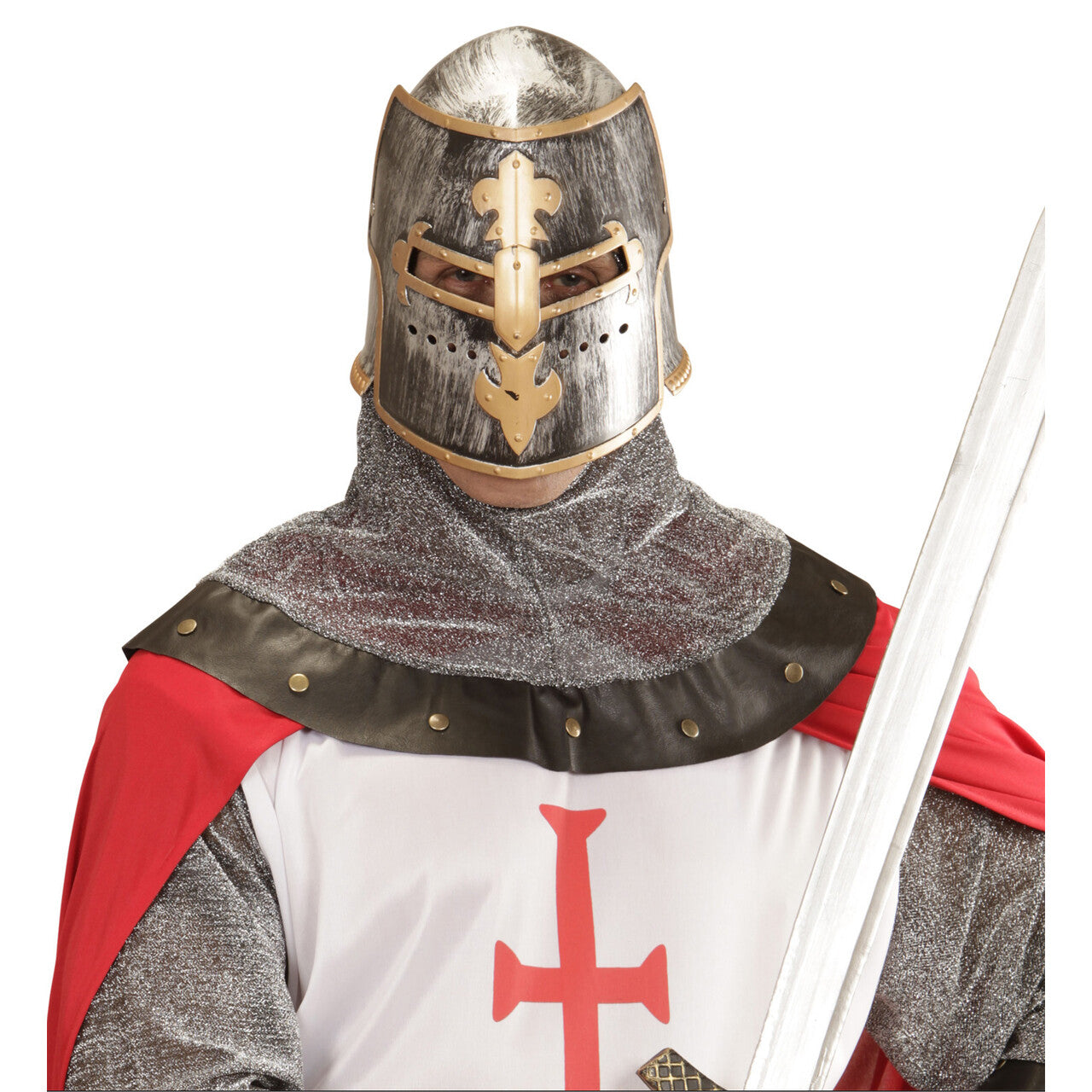 Op deze afbeelding zie je een Accessoires, van het merk Widmann. Middeleeuwse Gevechtshelm Met Vizier Braveheart