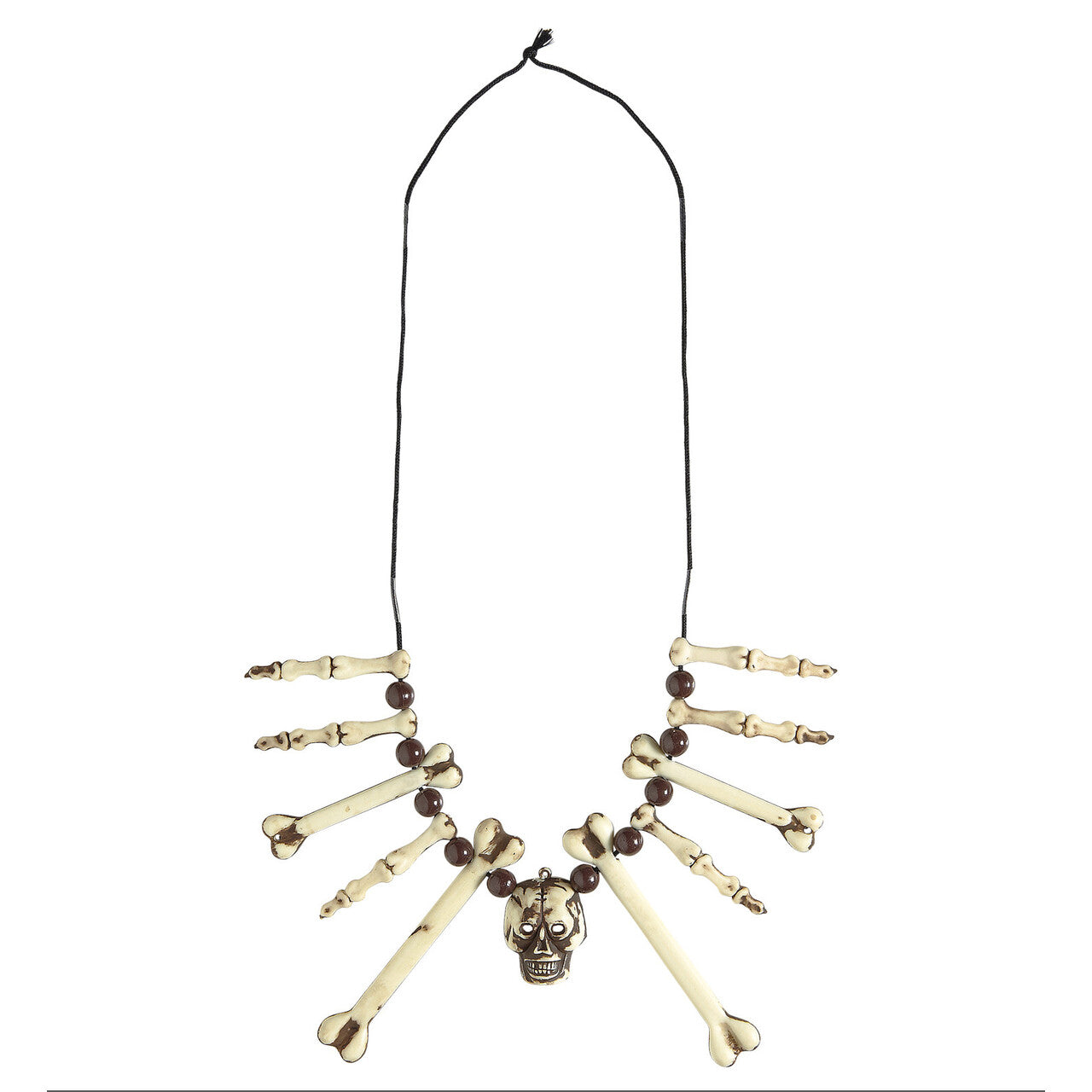 Op deze afbeelding zie je een Accessoires, van het merk Widmann. Ketting Schedel Met Botten Afrikaanse Koning