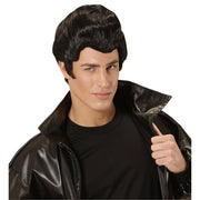 Op deze afbeelding zie je een Accessoires, van het merk Widmann. Grease Pruik, Rockabilly
