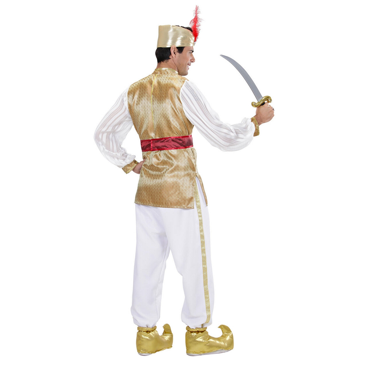 Op deze afbeelding zie je een Kostuums, van het merk Widmann. Rijke Sultan Man Kostuum