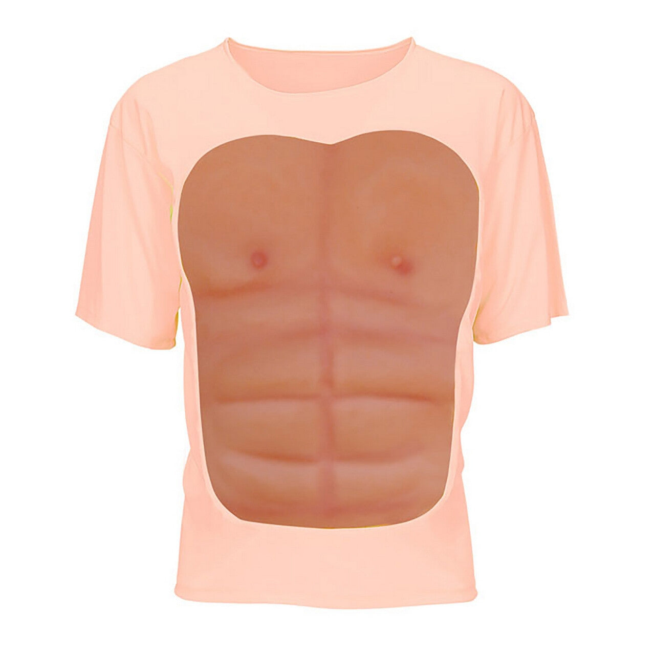 Op deze afbeelding zie je een Kostuums, van het merk Widmann. Sixpack Spieren Torso T-Shirt Man Kostuum