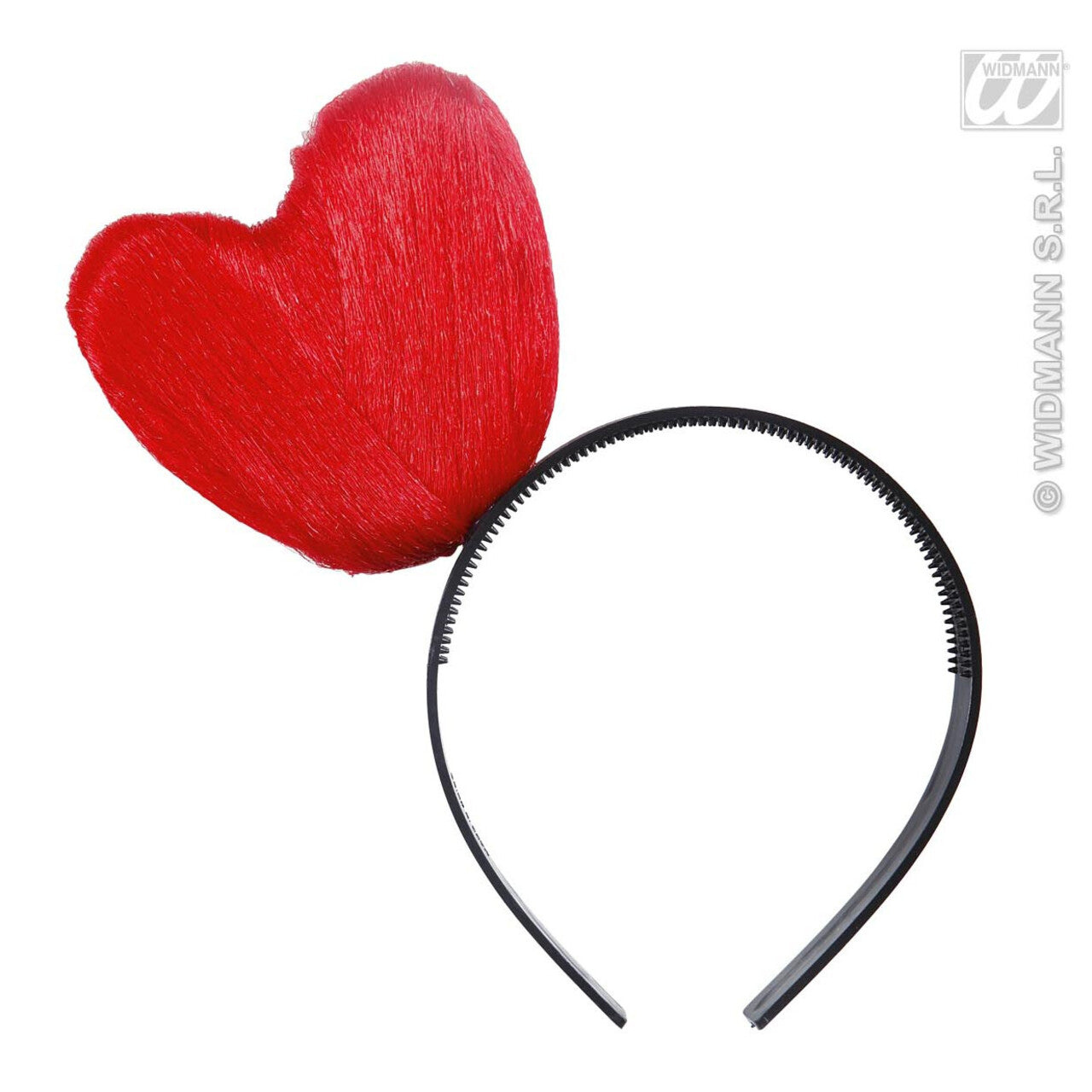 Op deze afbeelding zie je een Accessoires, van het merk Widmann. Hoofdband Hart, Rood