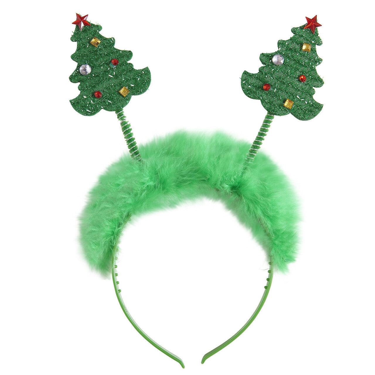 Op deze afbeelding zie je een Accessoires, van het merk Widmann. Trillende Hoofdband Kerstboom