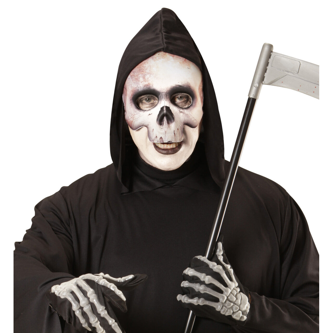 Op deze afbeelding zie je een Accessoires, van het merk Widmann. Halloween Halfmask Kinloos Schedelmasker