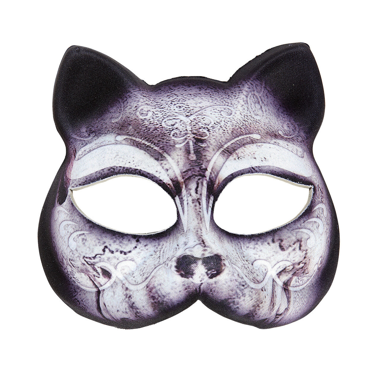 Op deze afbeelding zie je een Accessoires, van het merk Widmann. Halloween Halfmask Kinloos Katten Masker