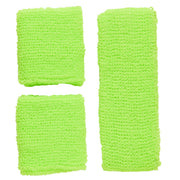 Op deze afbeelding zie je een Accessoires, van het merk Widmann. Atletische 80s Zweetband Set Neon Groen