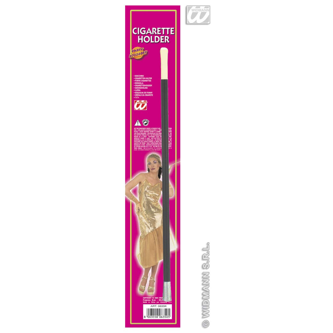 Op deze afbeelding zie je een Accessoires, van het merk Widmann. Sigarettenhouder 30 Centimeter