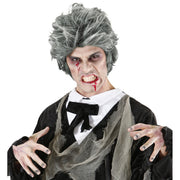 Op deze afbeelding zie je een Accessoires, van het merk Widmann. Pruik, Zombie Man Grijs Death Dracula