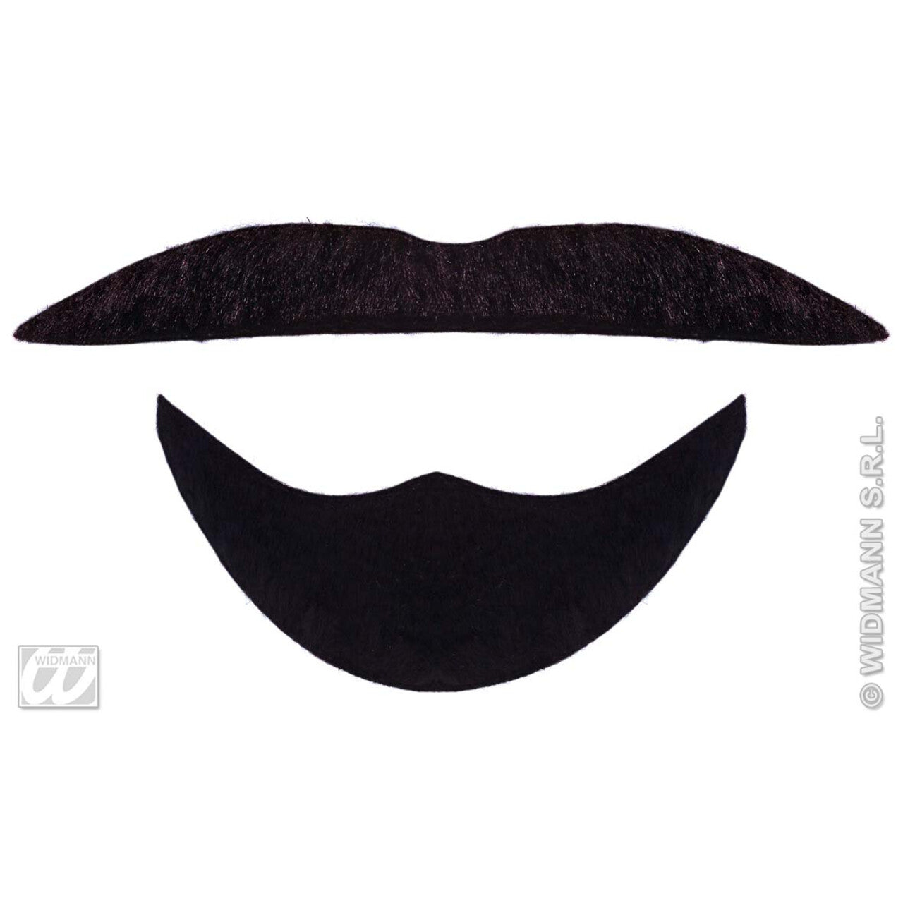 Op deze afbeelding zie je een Accessoires, van het merk Widmann. Baard En Snor Zwart, Arabier
