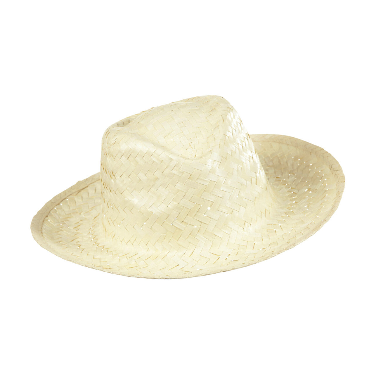 Op deze afbeelding zie je een Accessoires, van het merk Widmann. Cowboyhoed Stro, Wit