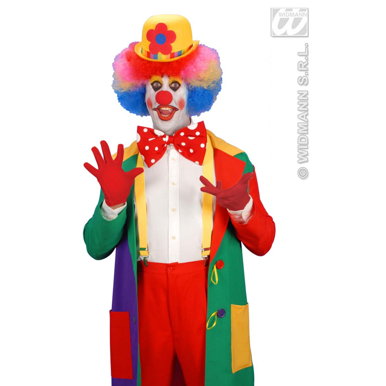 Op deze afbeelding zie je een Accessoires, van het merk Widmann. Handschoenen Rood