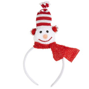 Op deze afbeelding zie je een Accessoires, van het merk Widmann. Hoofdband Sneeuwpop Rode Sjaal