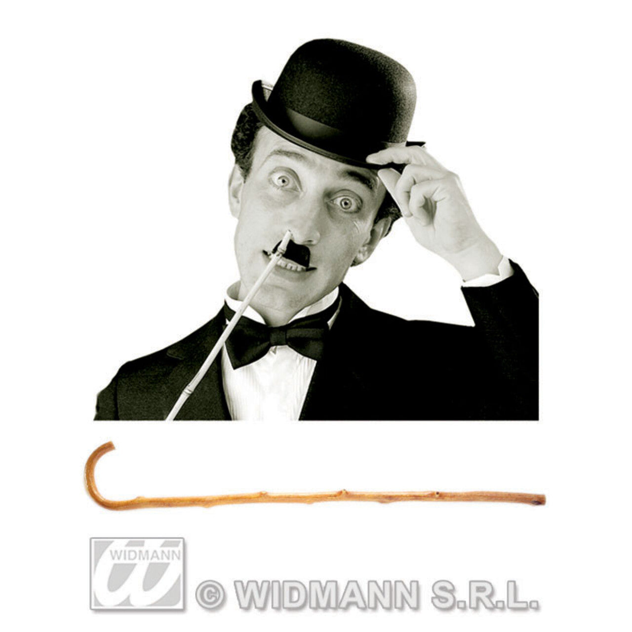 Op deze afbeelding zie je een Accessoires, van het merk Widmann. Luxe Wandelstok Bamboe